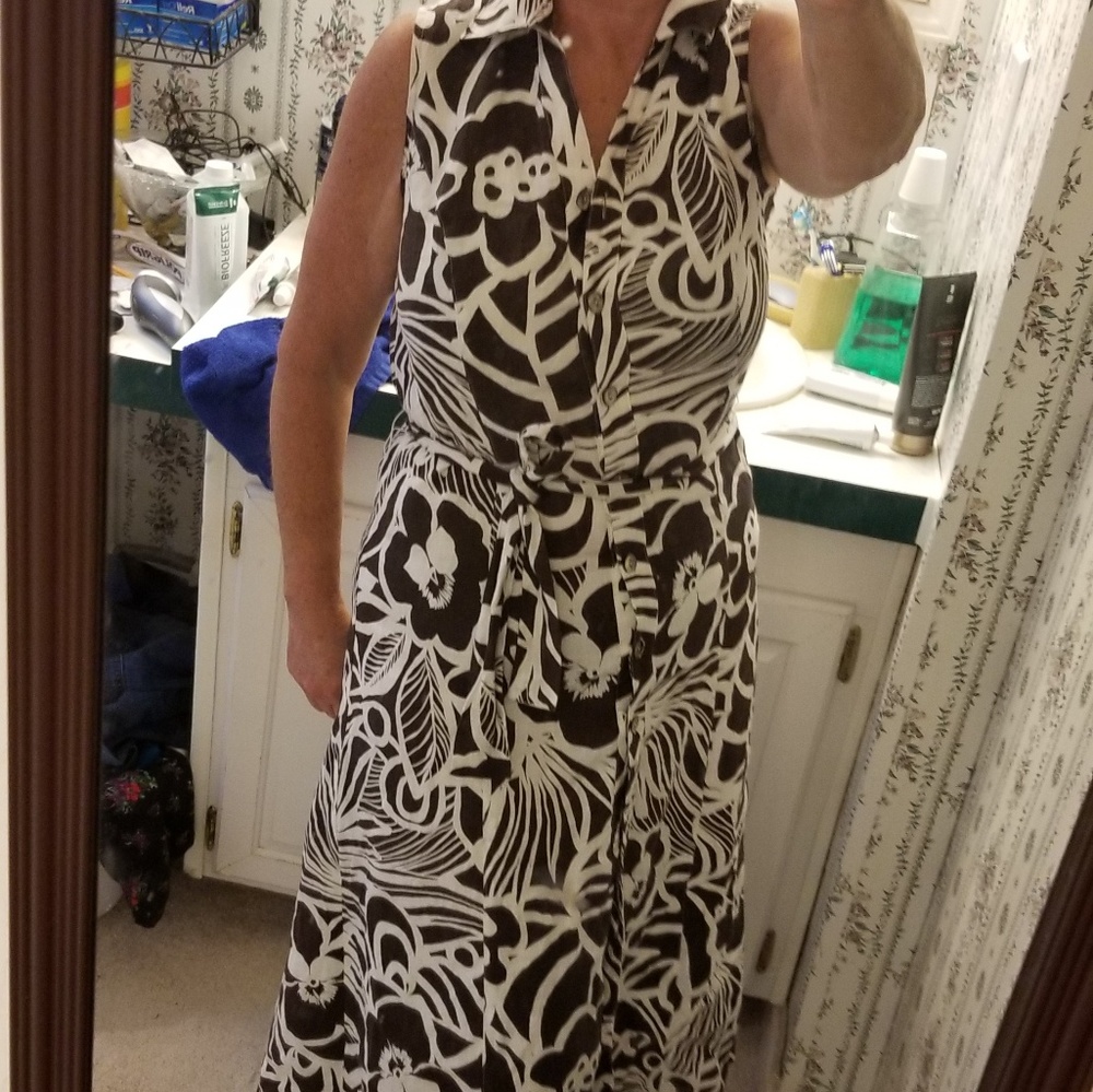*Chico's size 5 or.5 ?cotton-linen button-up full just noticed the tag may have - Picture 2 of 7